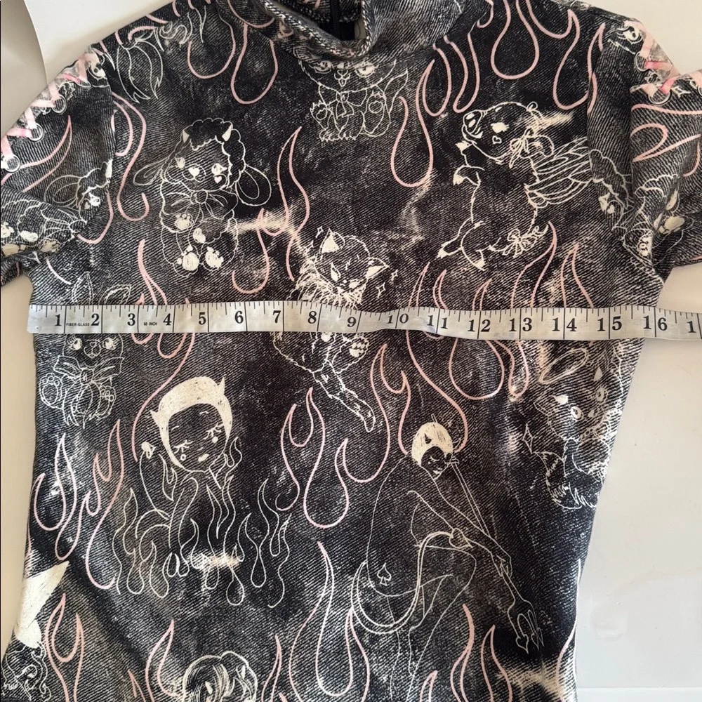 Desegual Maria Escote Y2K Punk Bow Detail Kawaia Mini Slim Dress size S - Picture 7 of 10